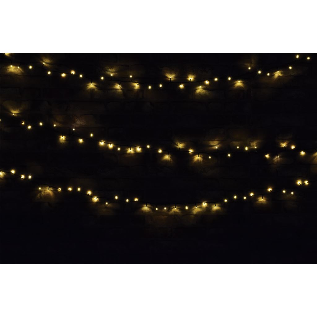 Multi-Sequence LED Indoor/Sheltered Outdoor String Lights with 24-Hour Auto-Timer - 200 w/Timer WW - 200TS-WW