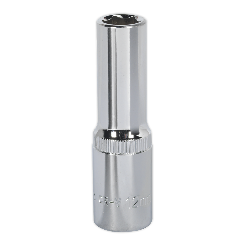 WallDrive&#174; Socket 12mm Deep 1/2"Sq Drive Fully Polished