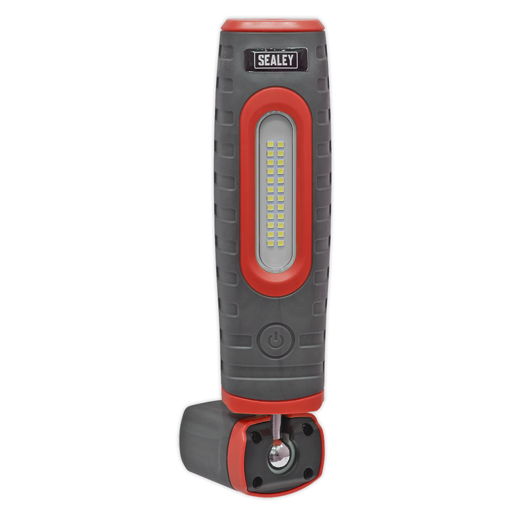 Rechargeable 360&#176; Inspection Light 24 SMD & 3W SMD LED Red 2 x Lithium-ion