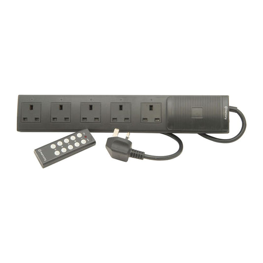 Wireless Remote Control 5 Gang Extension Lead - way controlled - RC-E5