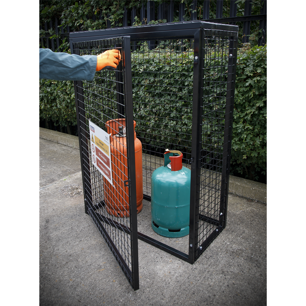 Safety Cage - 3 x 19kg Gas Cylinders