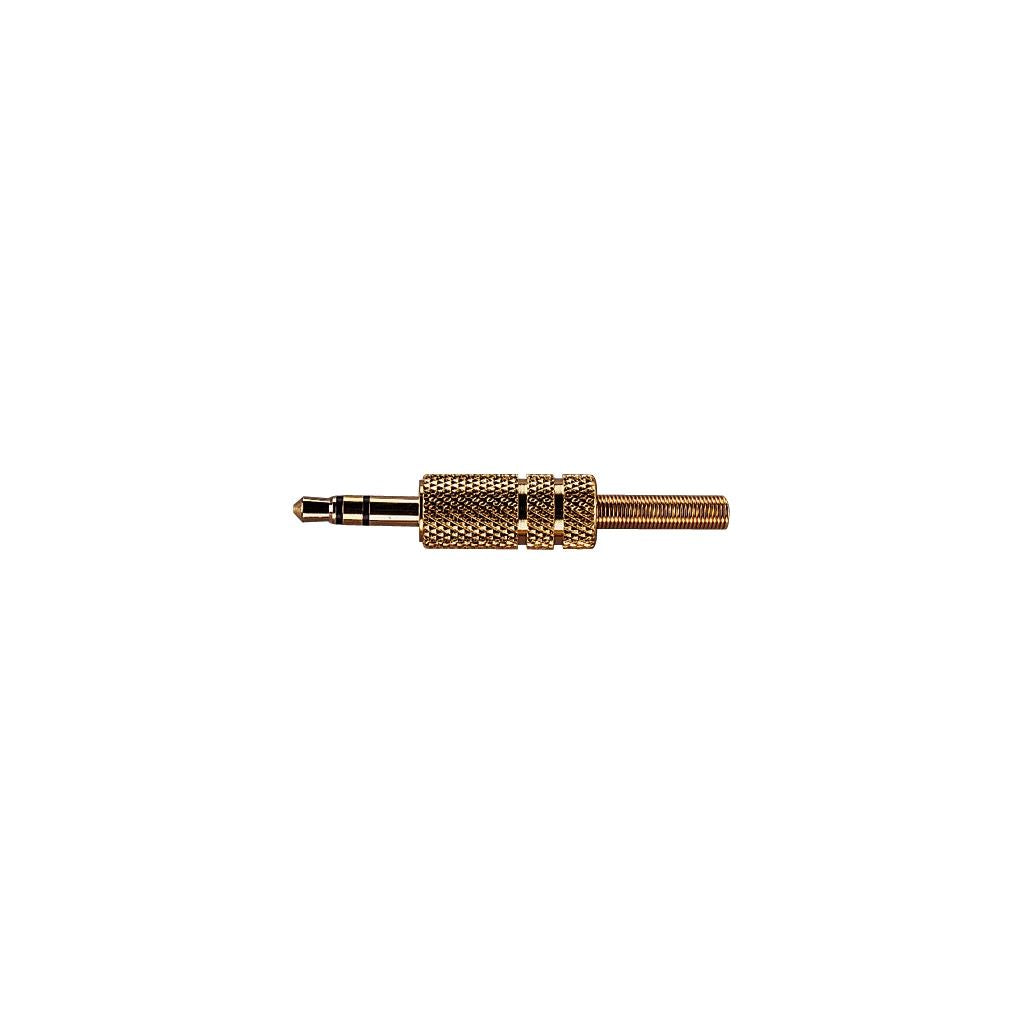 3.5 mm Stereo Metal Jack Plug with Solder Terminals