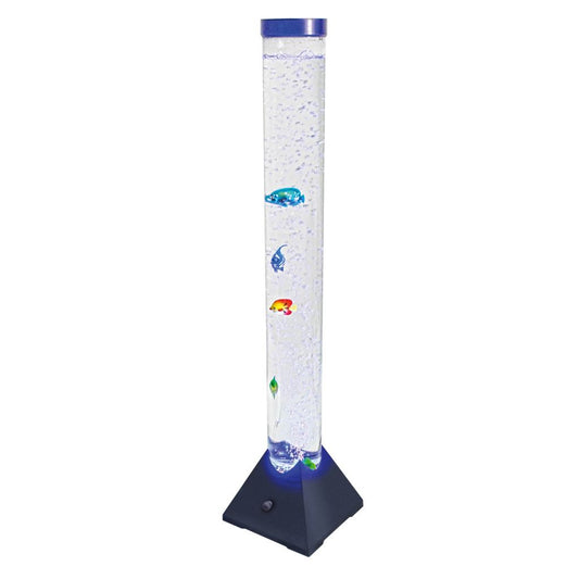 Cheetah 1m LED Colour Changing Bubble Column With Artificial Fish