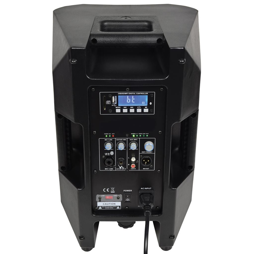 CASA Active PA Cabinets with DSP, USB/SD and Bluetooth - CASA-8A 8" 200W RMS + USB/SD/BT