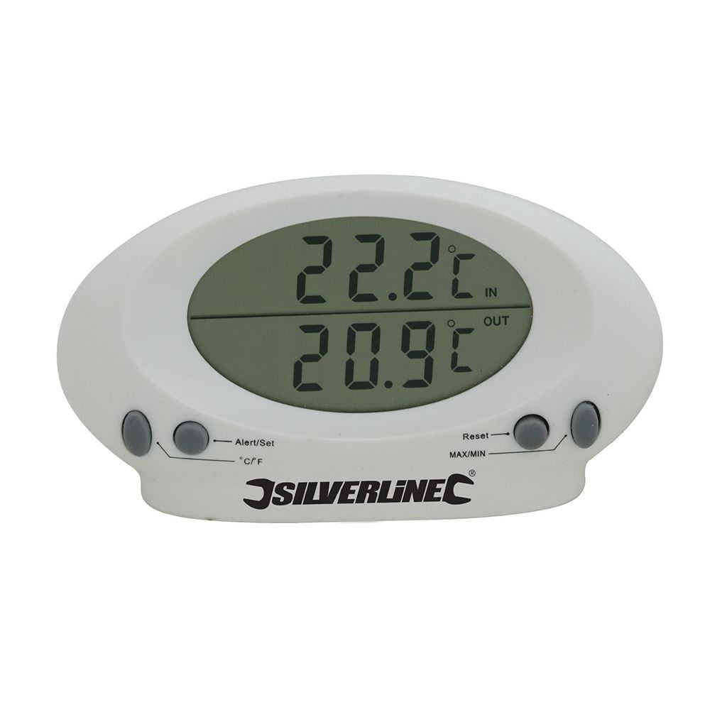 Silverline Indoor/Outdoor Thermometer - -50&#176;C to +70&#176;C