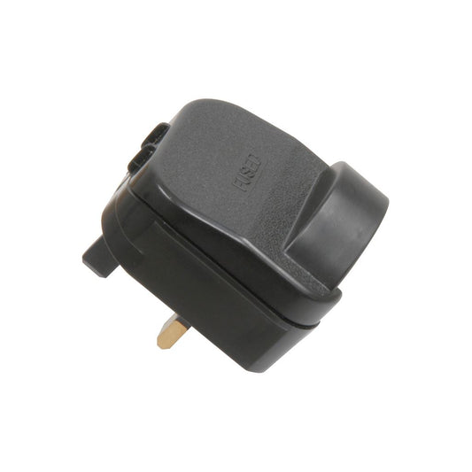 SCP Fused European Converter Plug - Black 13A plug- bulk - SCP13B