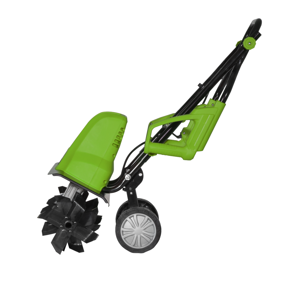 Dellonda Electric Tiller/Cultivator, 1500W Rotavator for Digging Garden Soil, Electric Weeder 40cm Working Width, 6 Blades, 10m Power Cable, Foldable Frame
