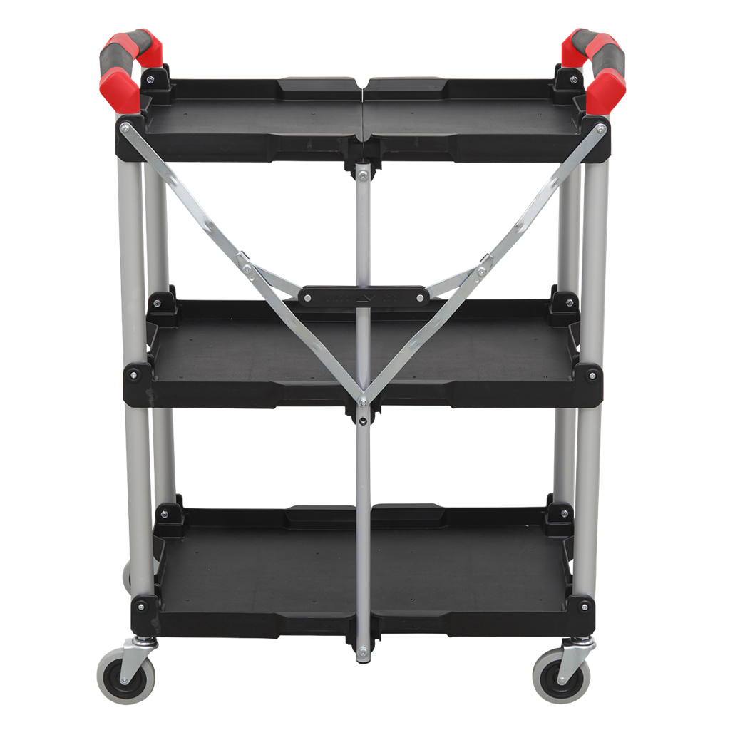 Folding Workshop Trolley 3-Level