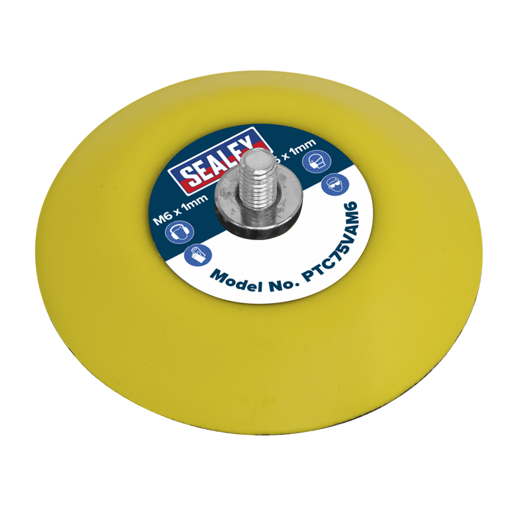 Hook-and-Loop Backing Pad &#216;71mm M6 x 1mm