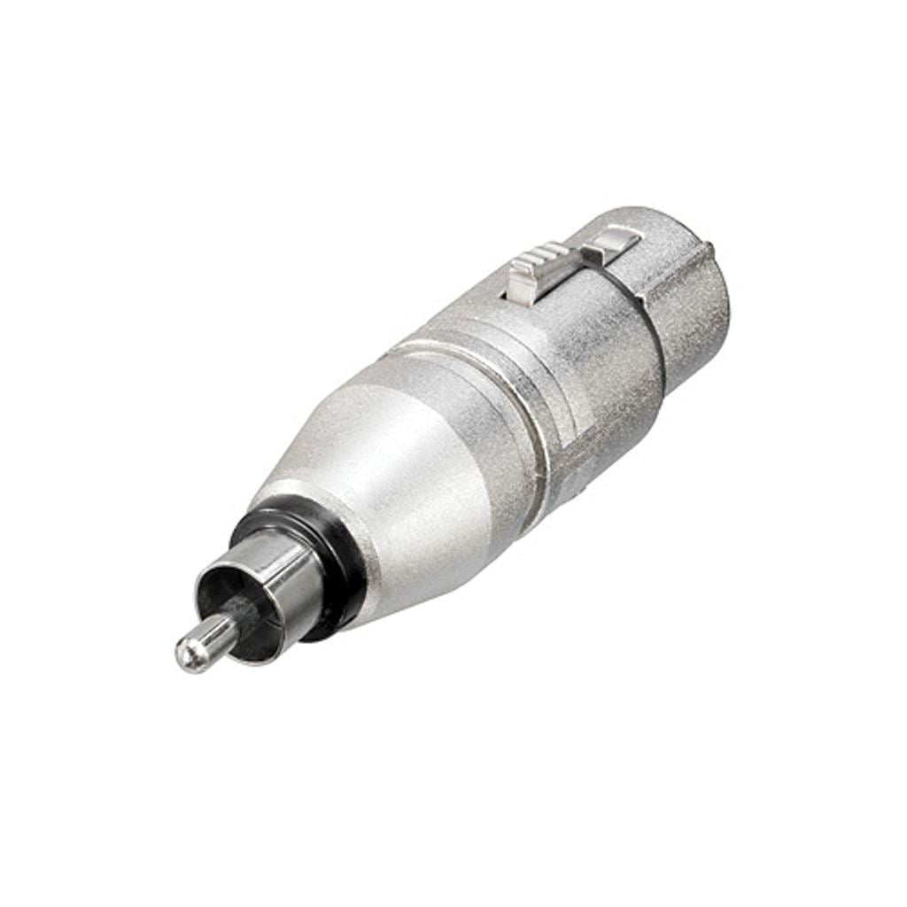 Neutrik NA2FPMM 3 Pin XLR Female to Phono Plug Adaptor