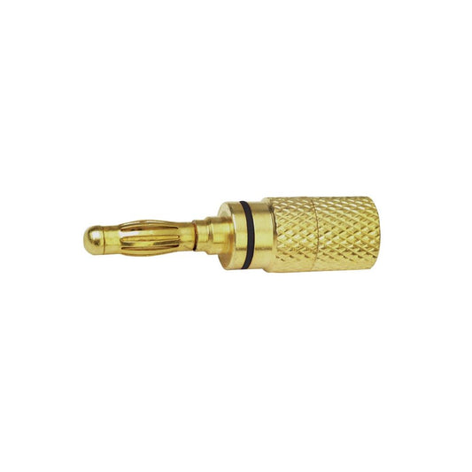 4 mm High Quality Gold Plated Banana Plug with Colour Coded Band