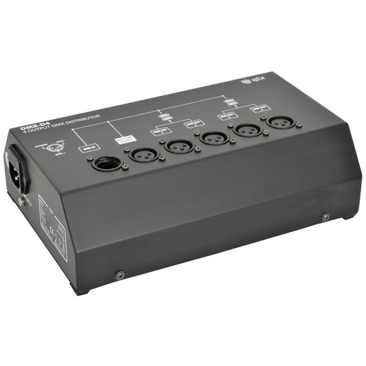 4 Way DMX Booster/Distributor - DMX-D4