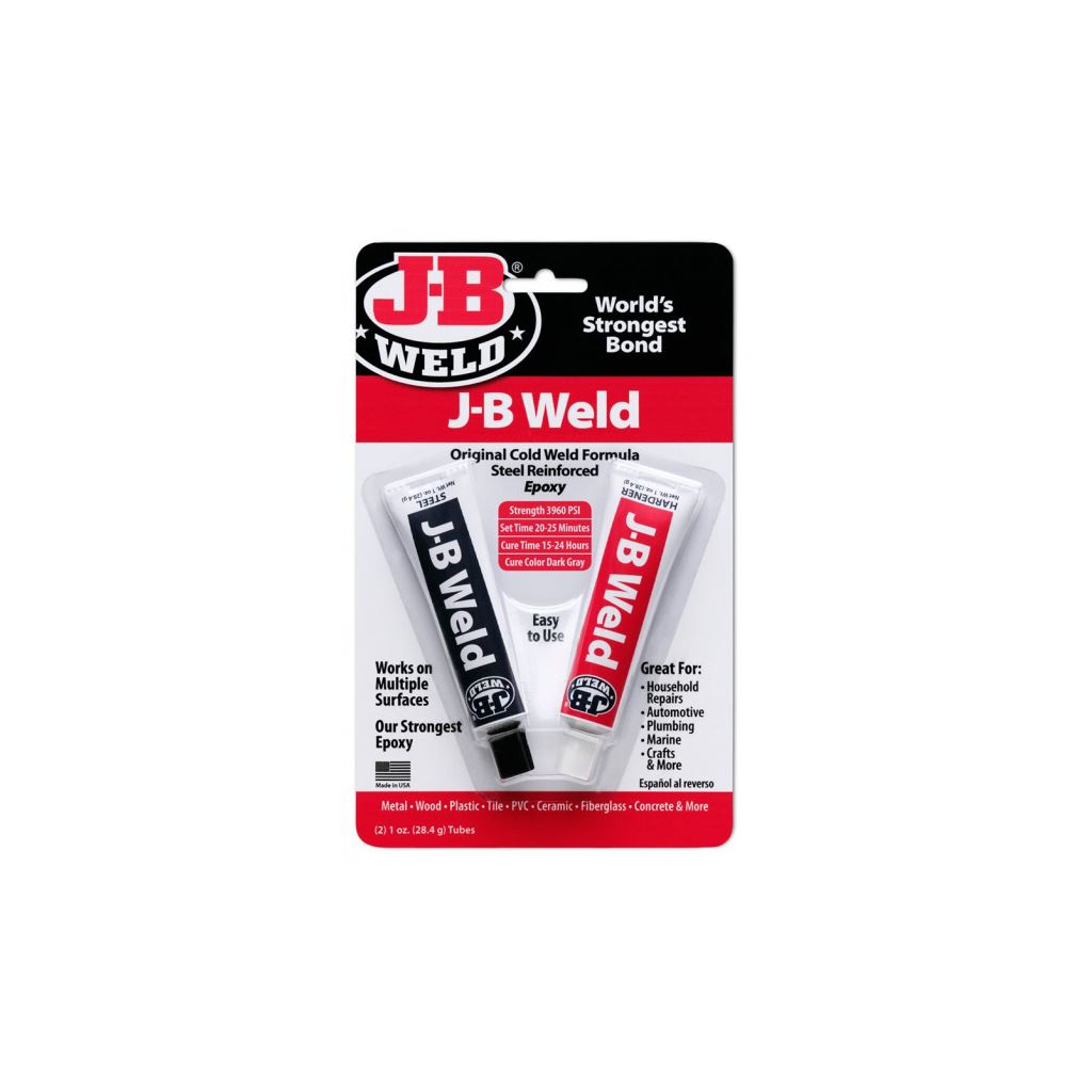 J-B Weld Original 2 Part Steel Reinforced Epoxy Blister Pack