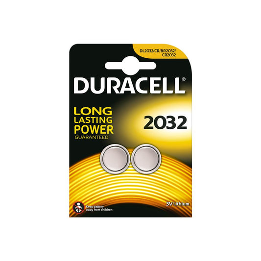 Duracell Lithium Coin Cell Battery - CR2032 Card of 2