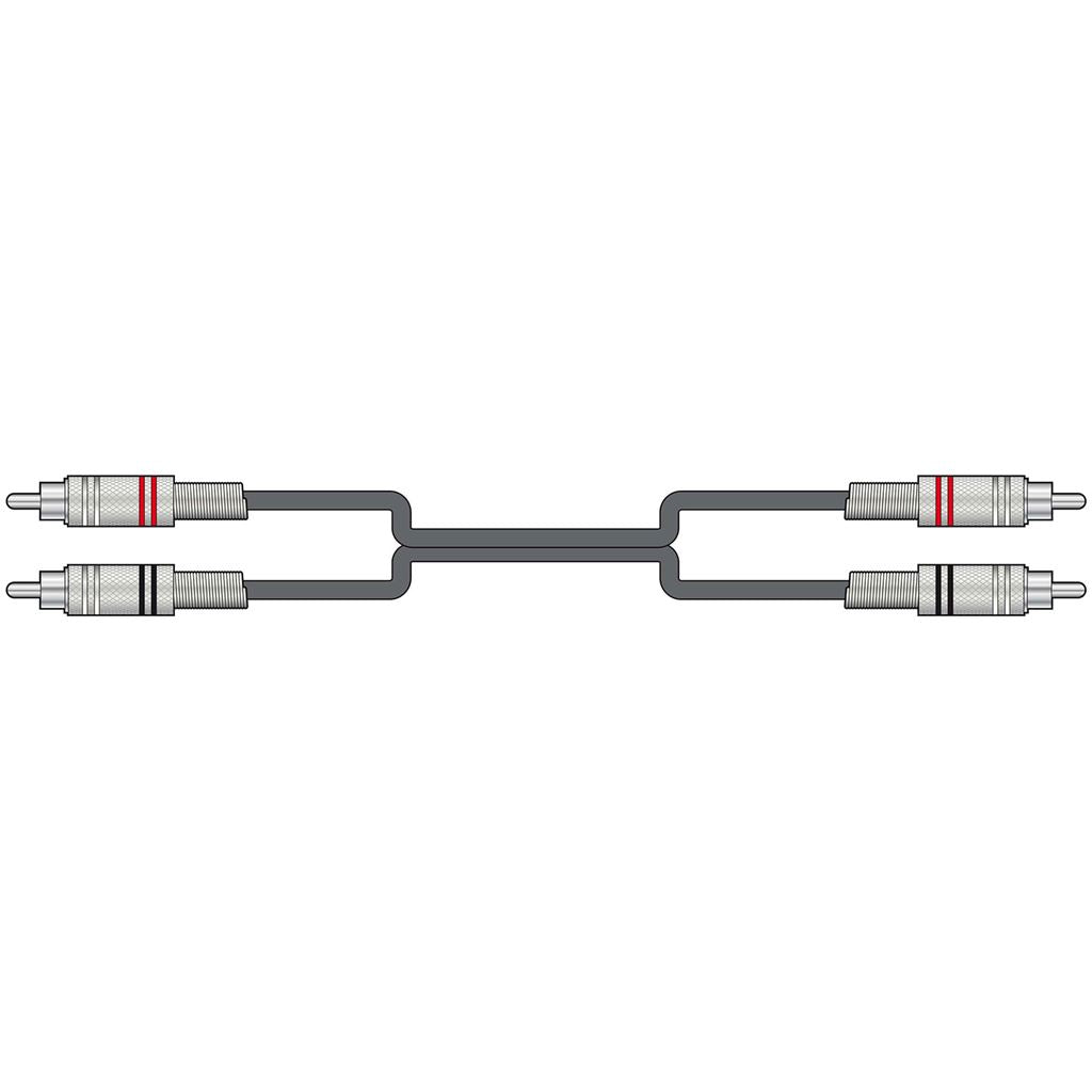 Classic Audio Leads 2 x RCA Plugs - 2 x RCA Plugs - 3.0m - 2R-2R300