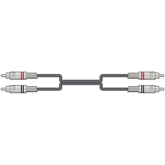 Classic Audio Leads 2 x RCA Plugs - 2 x RCA Plugs - 3.0m - 2R-2R300