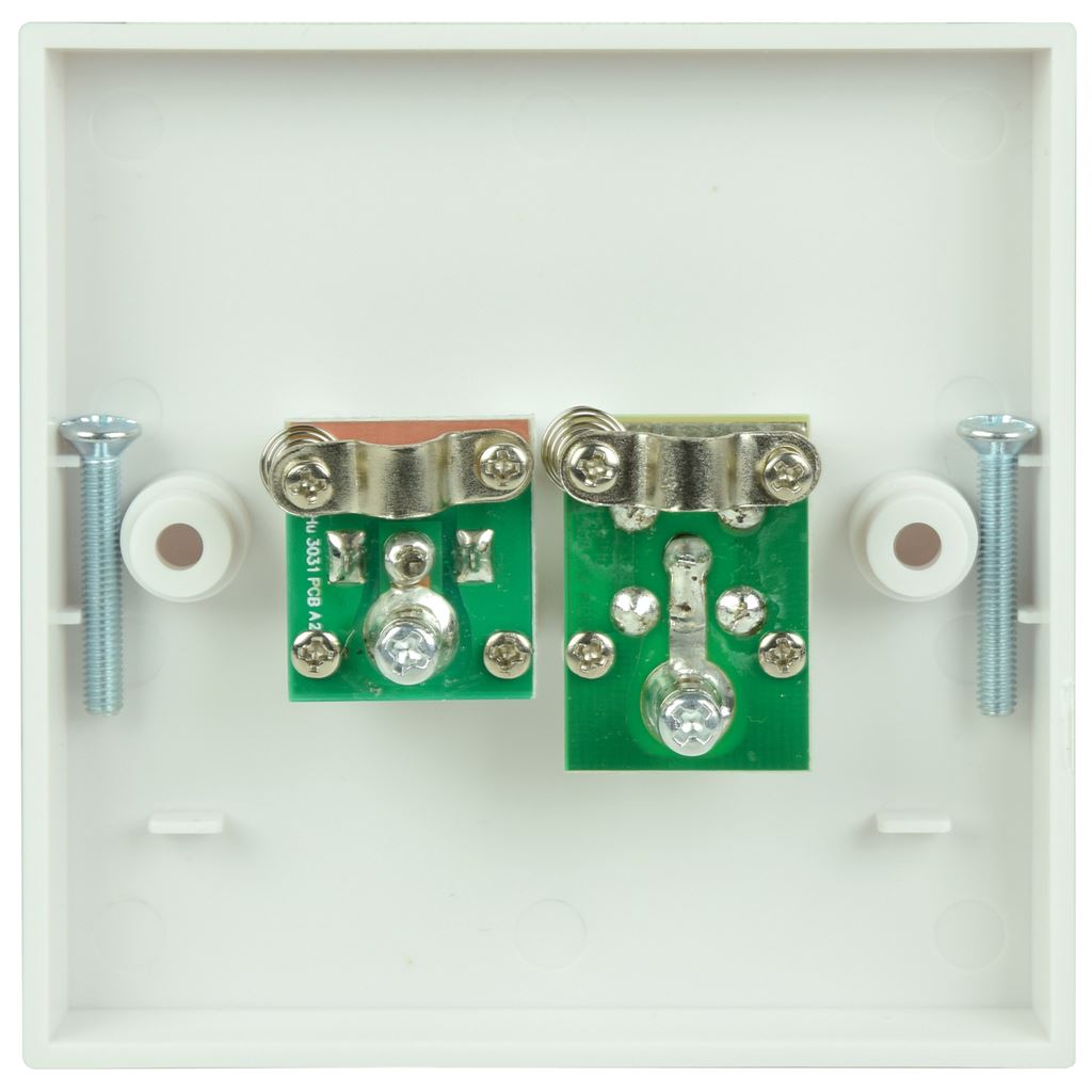 TV Coaxial and Satellite Wallplate