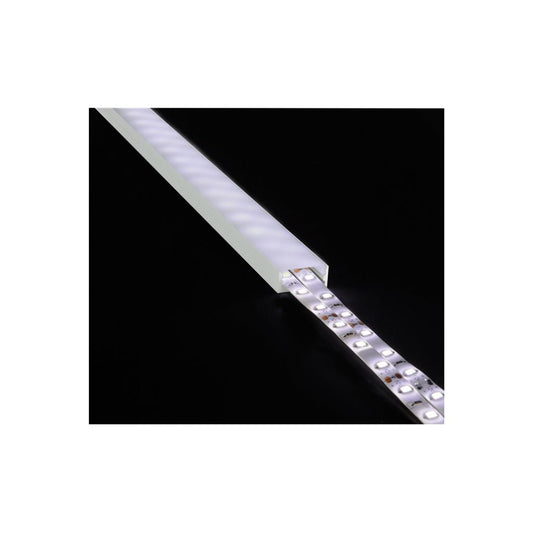 Aluminium LED Tape Profile - Wide Crown - 2m Frosted - AL2-C2310