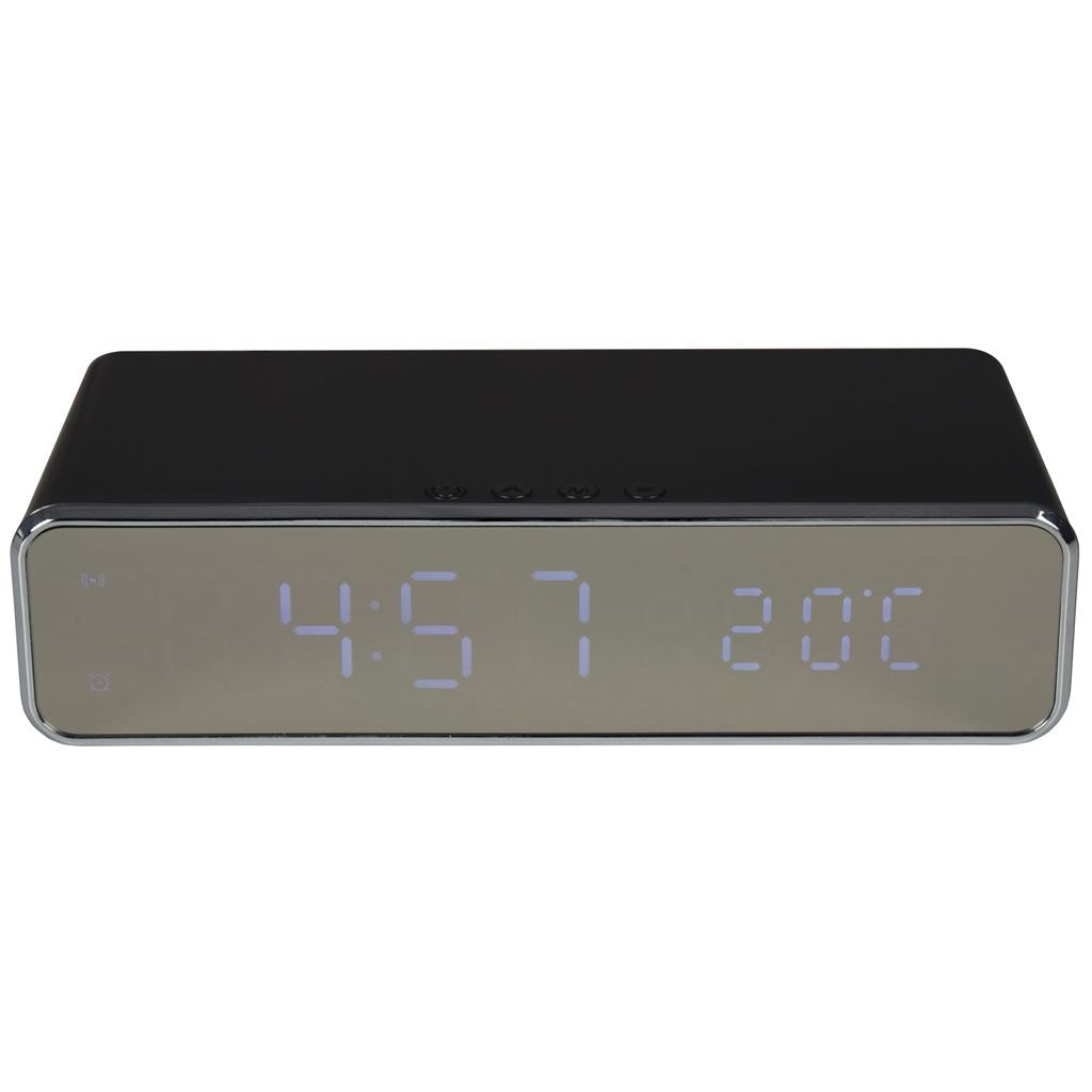 Recharge: Wireless Fast Charging Digital Alarm Clock - Black