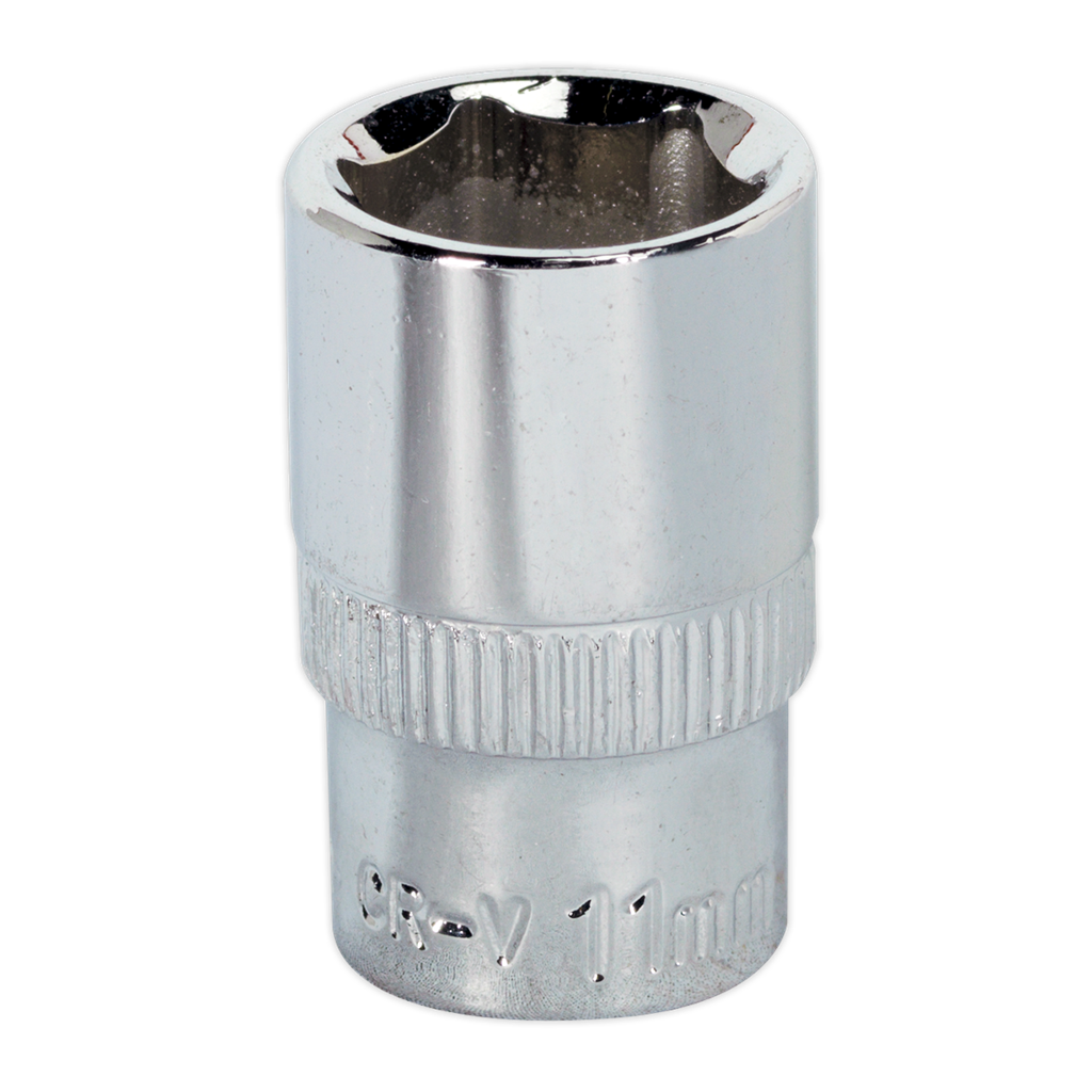 WallDrive&#174; Socket 11mm 1/4"Sq Drive Fully Polished