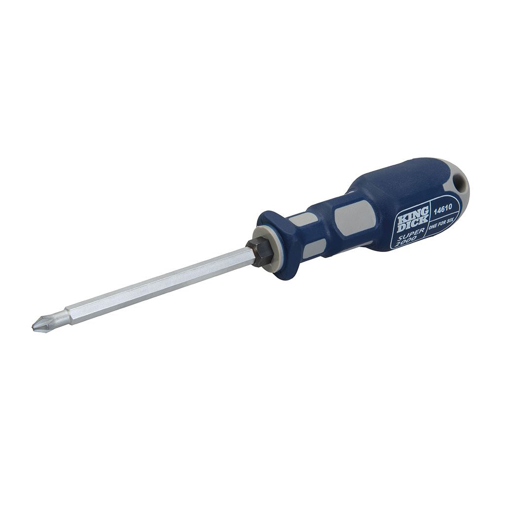 King Dick 1-for-6 Screwdriver 100mm - PZ1, PZ2, PZ3 & PH1, PH2, PH3
