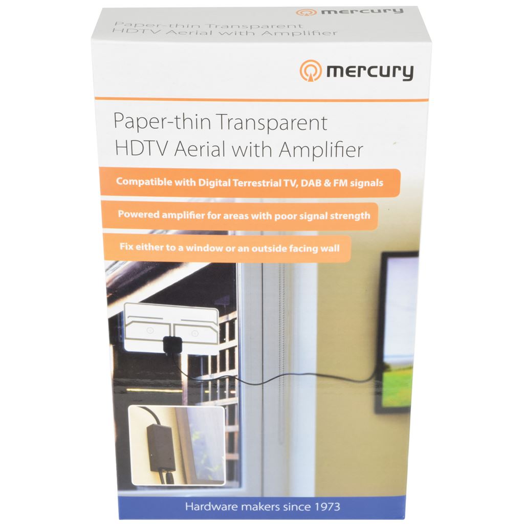 Paper-thin Transparent Amplified HDTV Aerial - ST25A