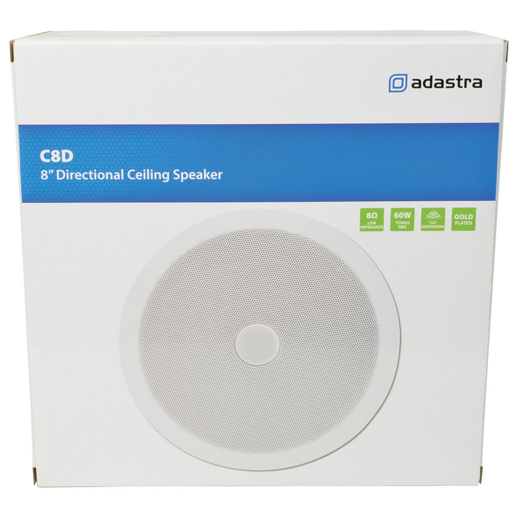 CD Series Ceiling Speakers with Directional Tweeter - 20cm (8") tweeter/ Single - C8D