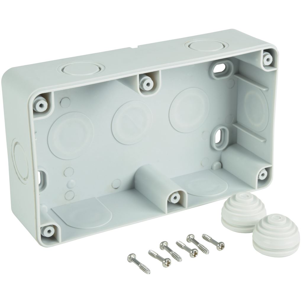 Weatherproof 2 Gang Outdoor Socket - IP55