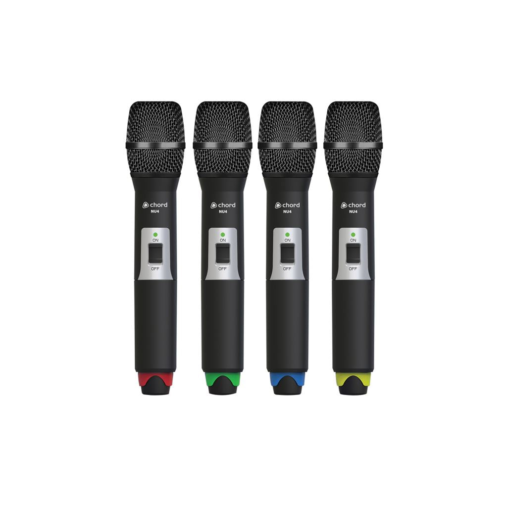 NU4 Quad UHF Wireless Microphone System - NU4-H - Handheld