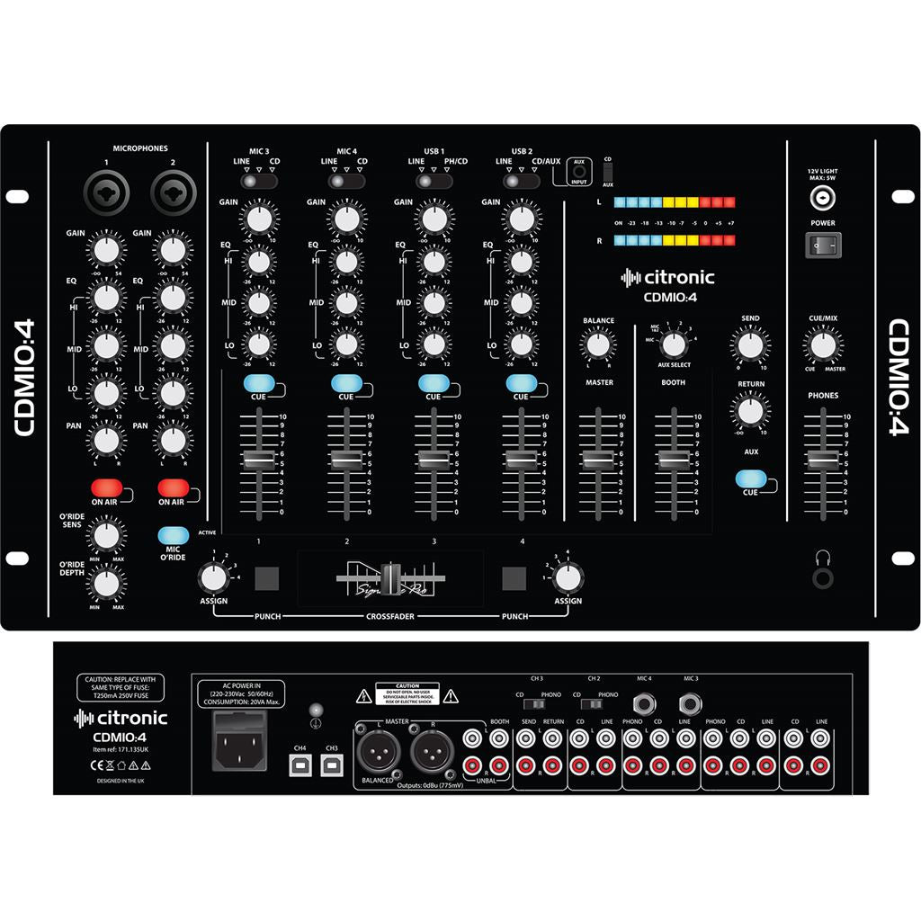 4 Channel USB Mixer - CDM10:4 - MK5