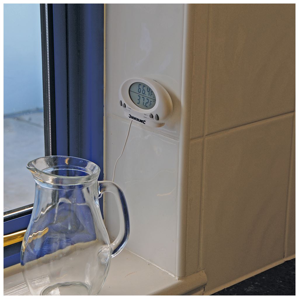 Silverline Indoor/Outdoor Thermometer - -50&#176;C to +70&#176;C