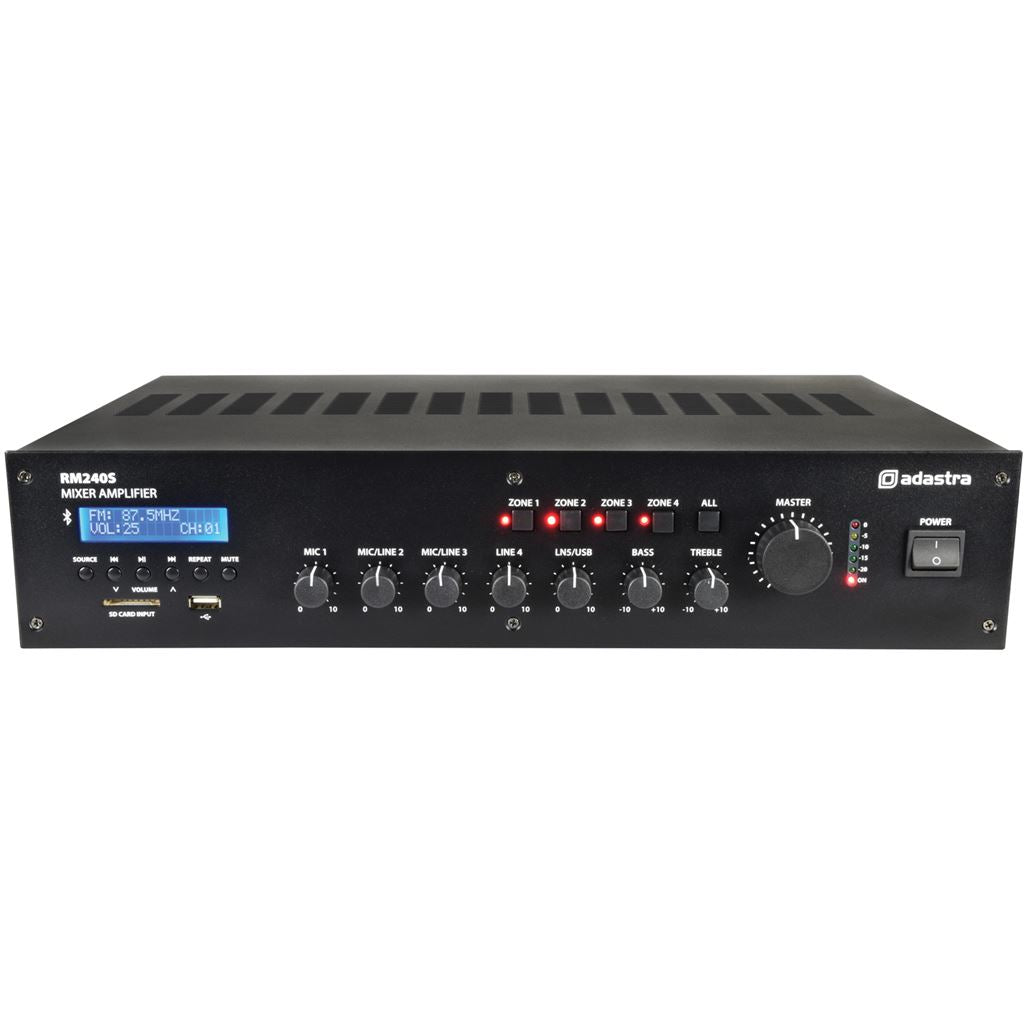 RM series 5-channel 100V mixer amplifier - RM240S Mixer-Amplifier