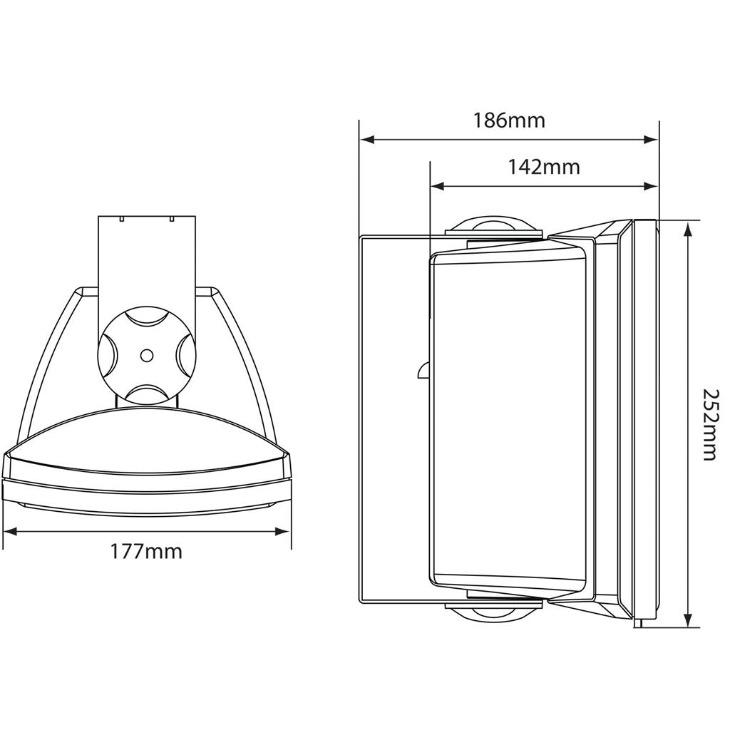 FS Series High Performance Foreground Speakers - FSV-W speaker, 100V line, 8 Ohm, 65W rms, white