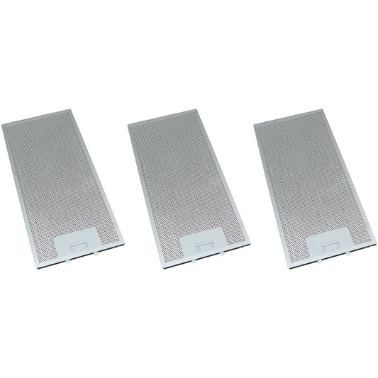 3 x Universal Cooker Hood Metal Grease Filter 165mm x 350mm