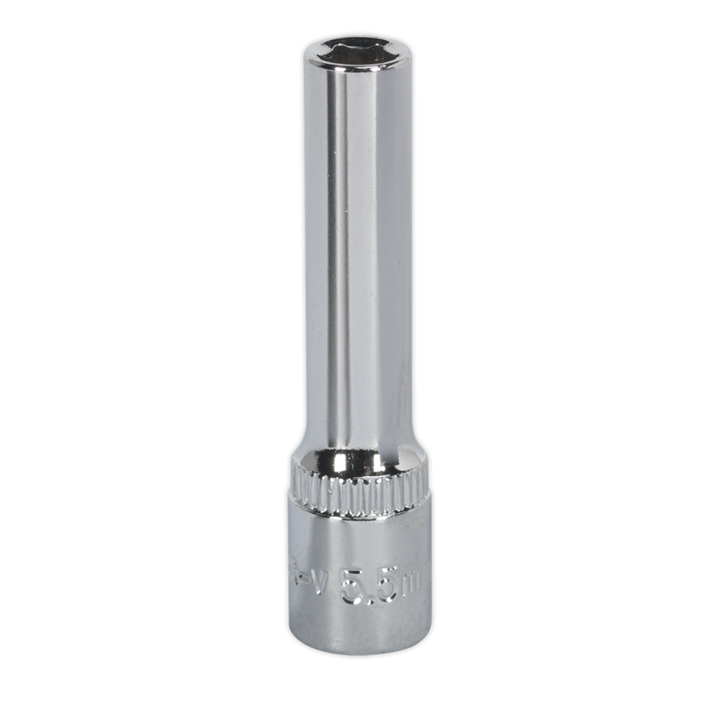 WallDrive&#174; Socket 5.5mm 1/4"Sq Drive Deep Fully Polished