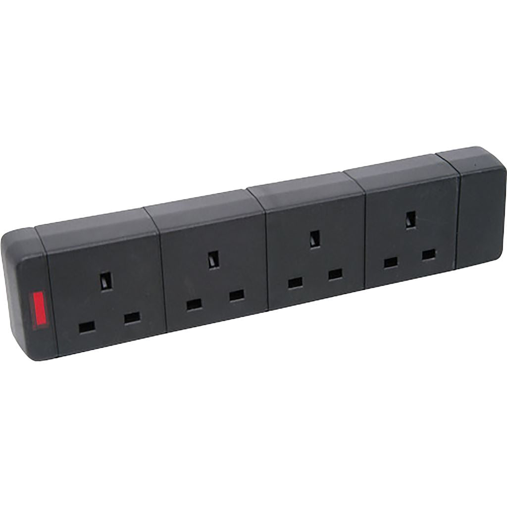 4 Gang Extension Socket with Neon Indicator