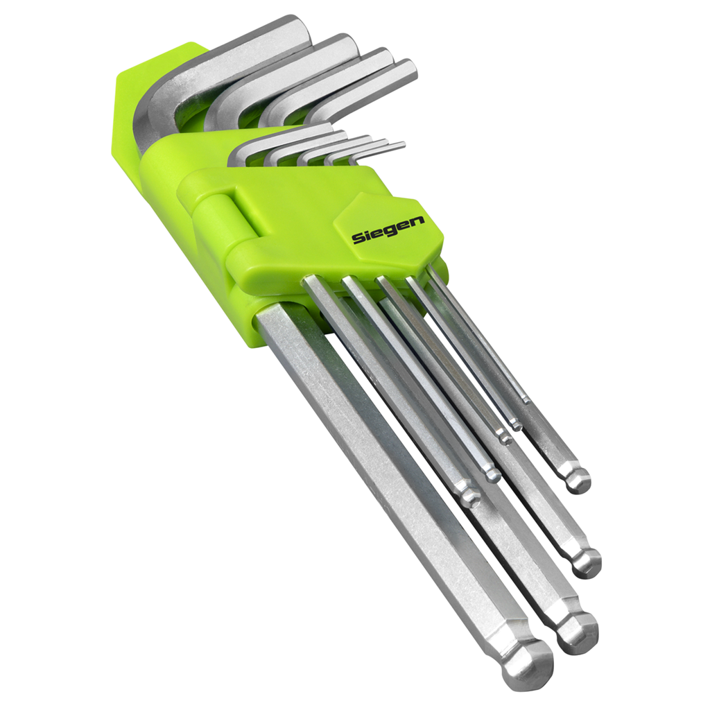 Hex Key Set Ball-End Long 9pc - Metric