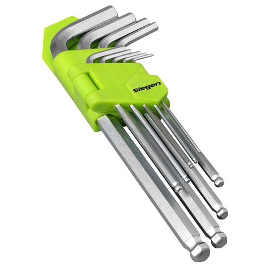 Hex Key Set Ball-End Long 9pc - Metric