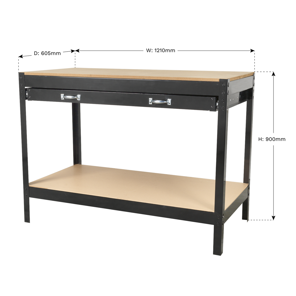 Workbench with Drawer 1.2m