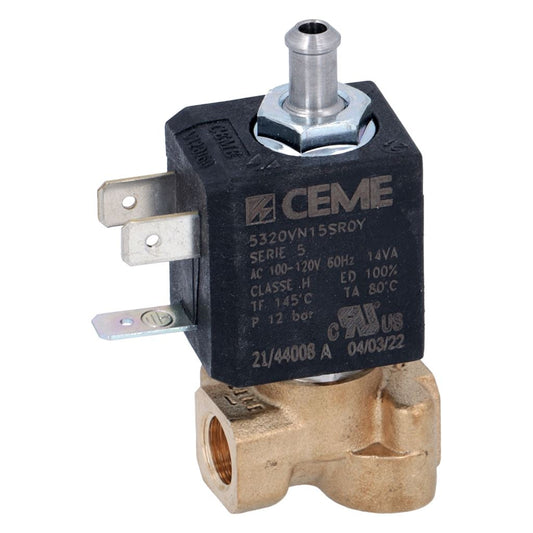 Ascaso Coffee Machines Coffee Machine Solenoid Valve 3-ways Ceme &#248; 1/8"f 120v