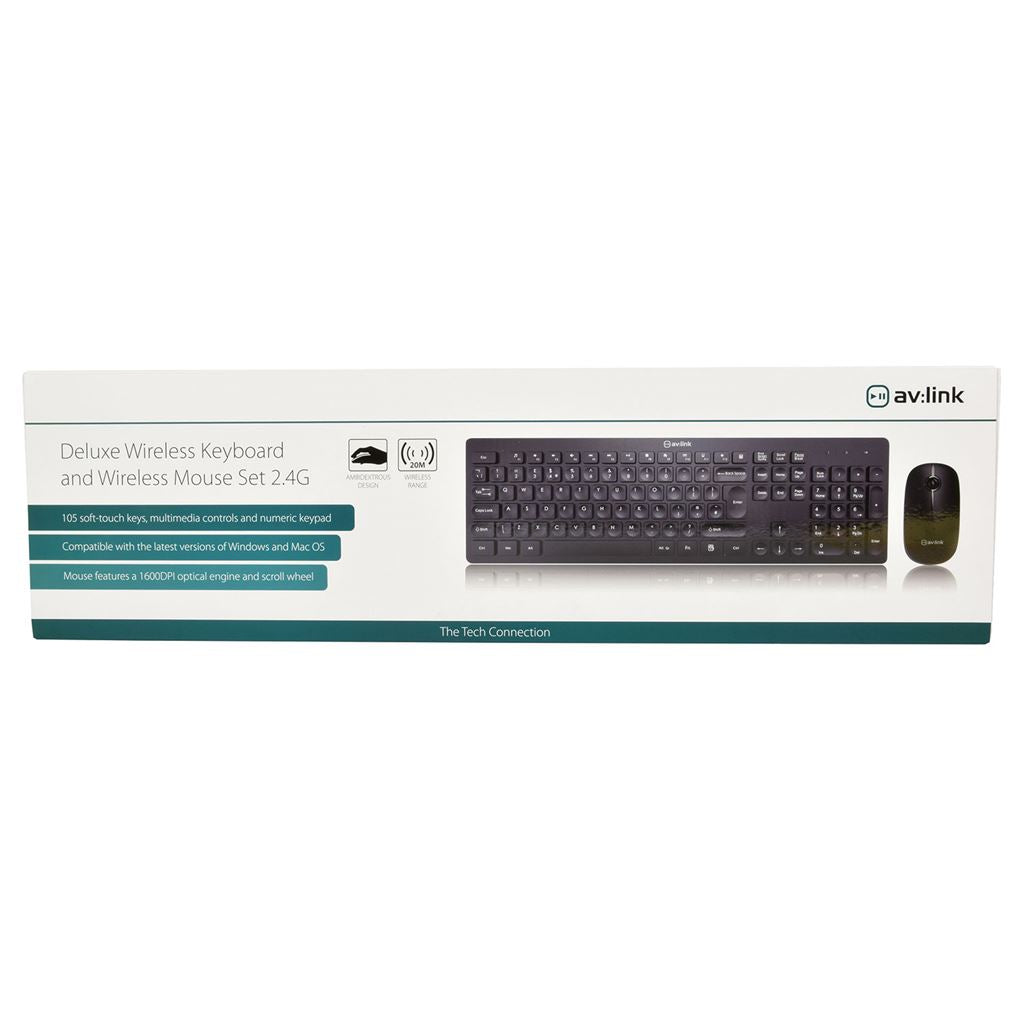 2.4G Deluxe Wireless Keyboard and Mouse Set