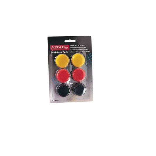 Coloured Replacement Earphone Pads x 3 Pairs