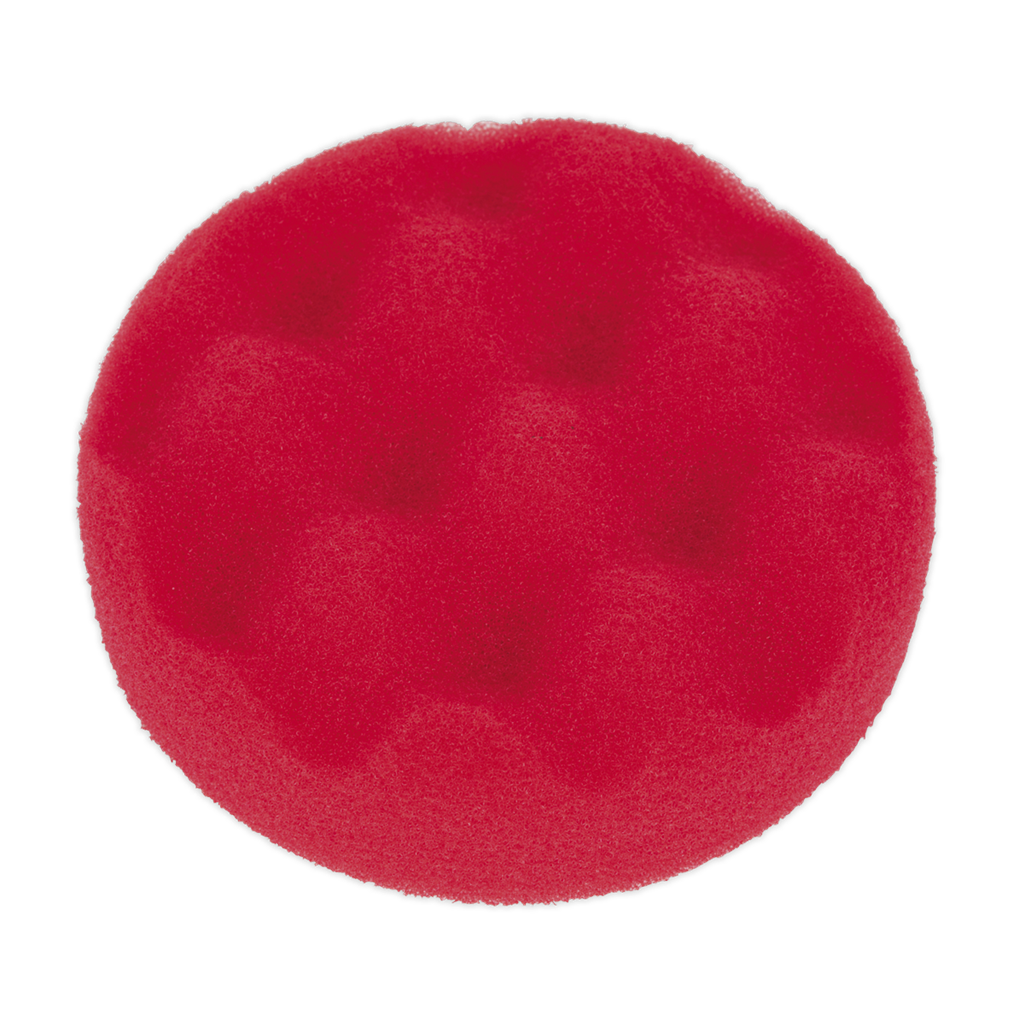 Buffing & Polishing Foam Head Hook-and-Loop &#216;80 x 25mm Red/Ultra-Soft
