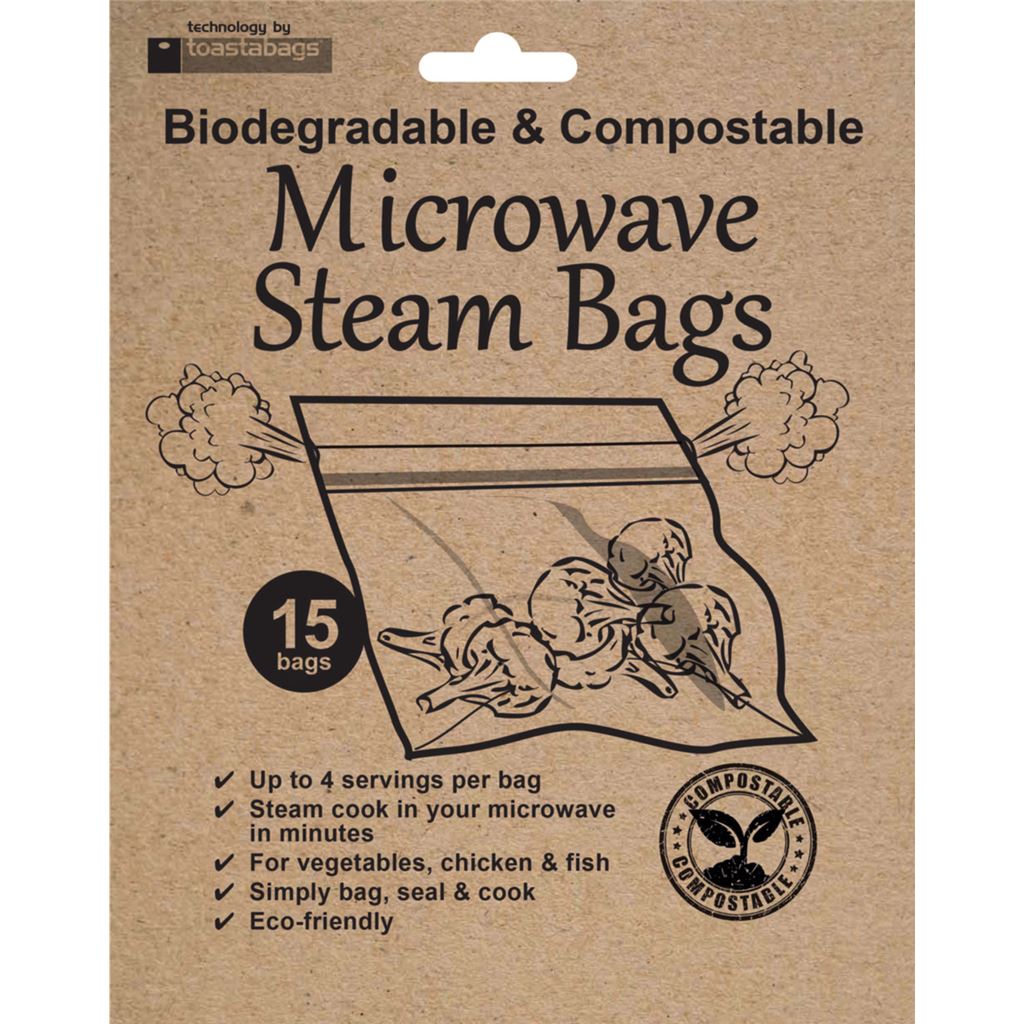 Eco Microwave Steam Bags - 15 Pack