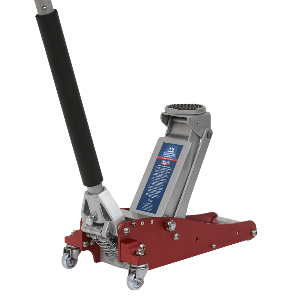 Trolley Jack 1.5 Tonne Aluminium/Steel Rocket Lift