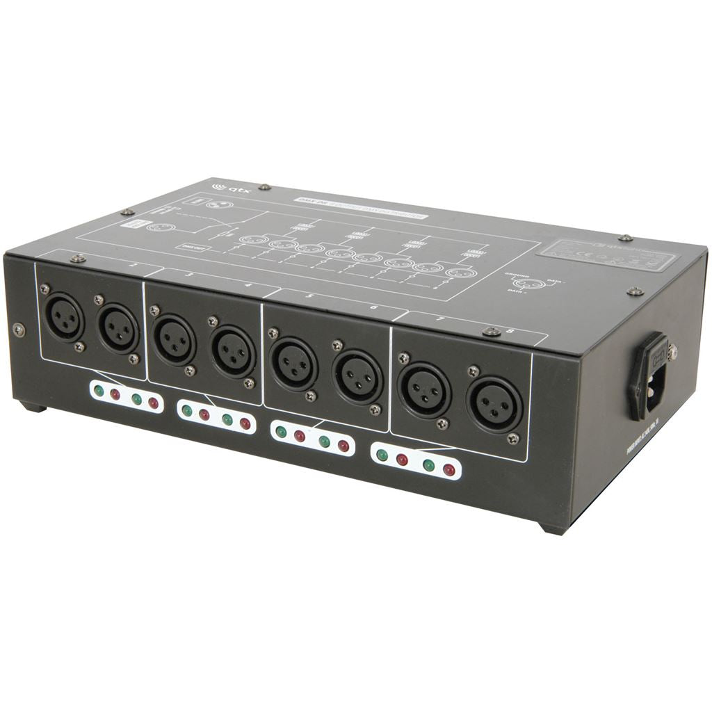 8 Way DMX Booster/Distributor - DMX-D8