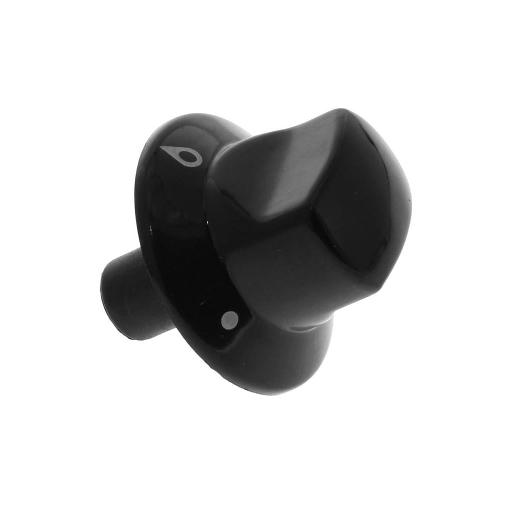 Knob (gas Tap) Black for Hotpoint Cookers and Ovens