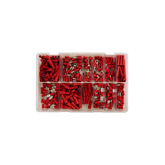 Wiring Connectors - Red - Pre-Insulated Assorted - Pack of 260