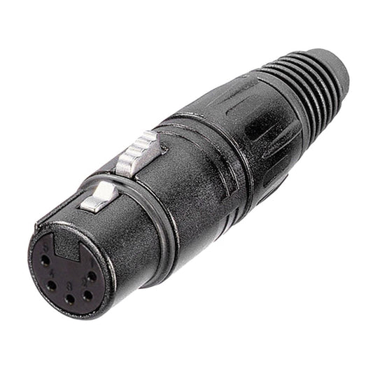 Neutrik NC5FX-BAG Female 5 Pin XLR Line Connector With Silver Plated Contacts