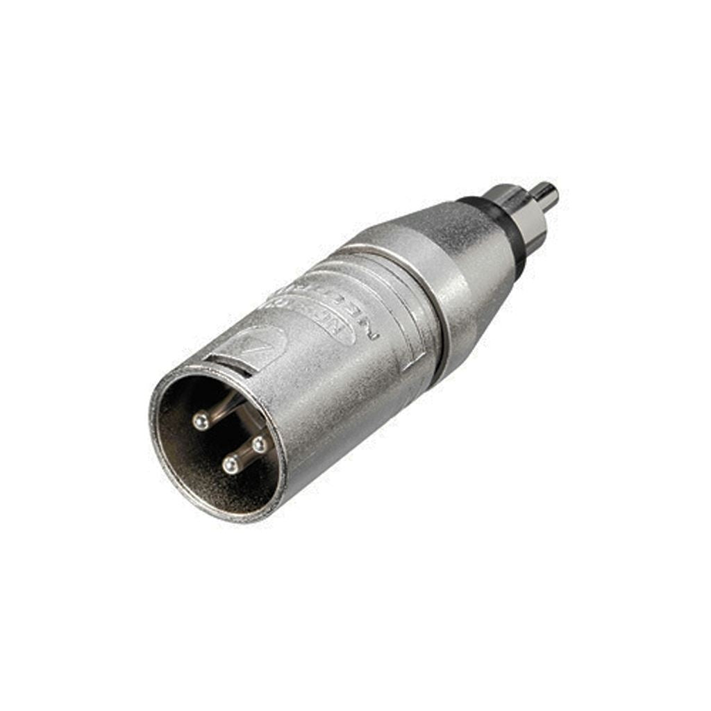 Neutrik NA2MPMM 3 Pin XLR Male to Phono Plug Adaptor